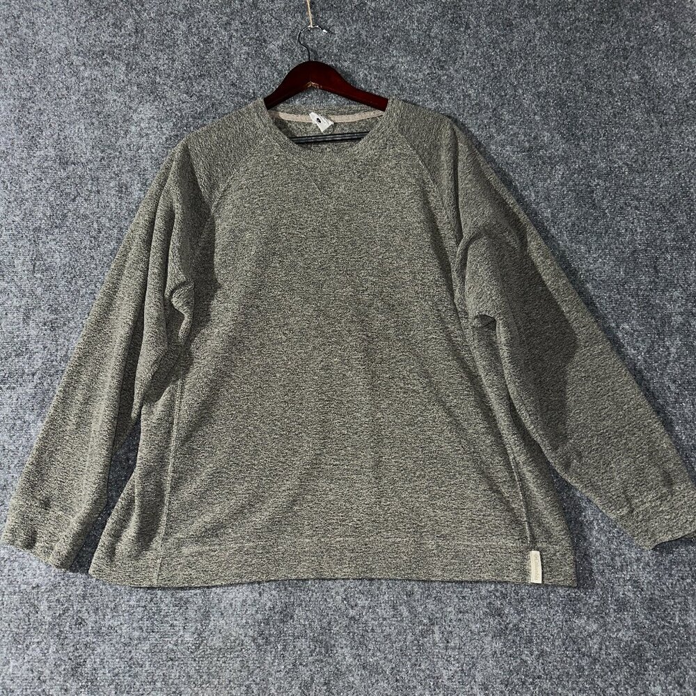 Columbia SweatShirt Mens Large Green Fleece Long Sleeve Pullover Crew Neck